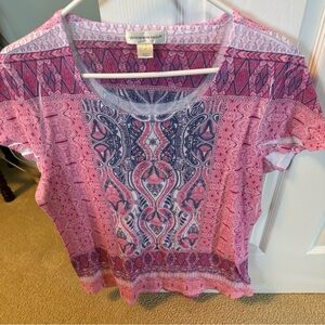 Christopher and Banks knit Top with sparkle. Size XL. Like New!